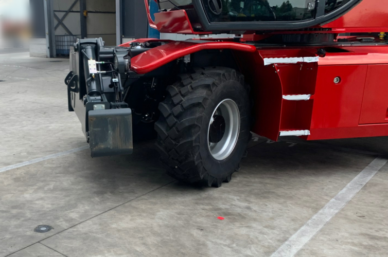 Parked vehicles location in production facility