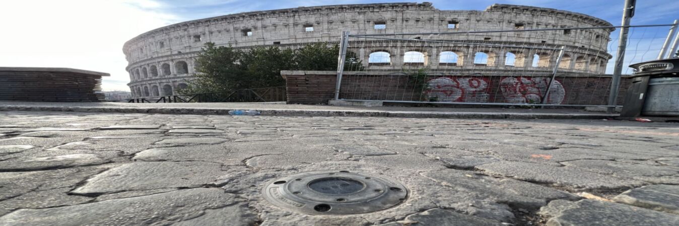 sky light sensor in rome at colosseum